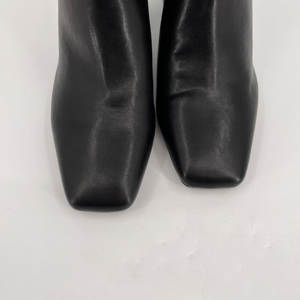 On 34th Millerr Knee High Boots Size 8M Black Square Toe Block Heel 2.5" - Picture 6 of 14